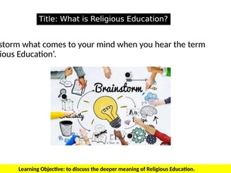 What is Religious Education?