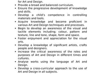 Art Policy and Progression of Skills Documents
