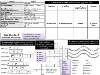 Y7 French: Revision of the basics