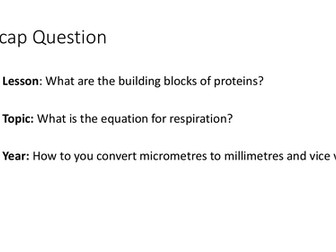GCSE Homeostasis Lesson Bundle
