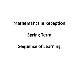 EYFS steps in progression Maths Spring Term