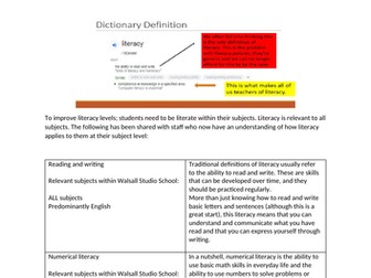 Whole school literacy