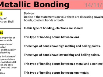KS4 Science - Metallic Bonding