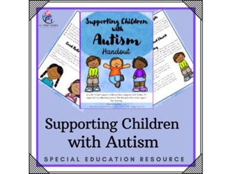 Supporting Children with Autism (special needs and autism)