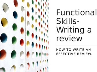 Functional Skills: Review Writing