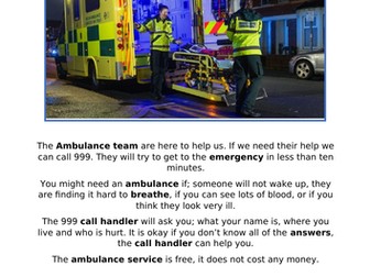 Ambulance (UK) reading comprehension