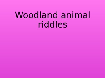 What am I? Animal riddles