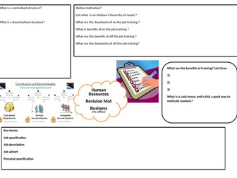 Human Resources Revision Mat
