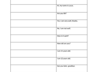 Year 7 French vocabulary, grammar, reading package