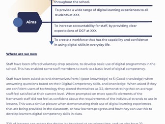 Digital Competence (DCF) - Strategy, Forms, Evidence, Staff training