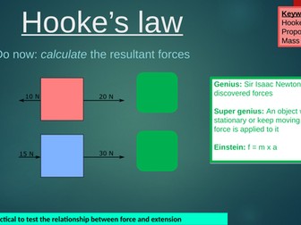 Hookes Law KS3 (With practical)