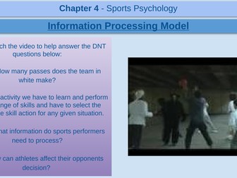 Information Processing Model - GCSE Physical Education - AQA