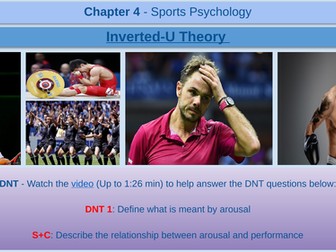 Inverted-U Theory - Arousal and Stress Management - GCSE Physical Education - AQA