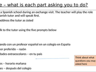 Speaking Preparation lessons x 2