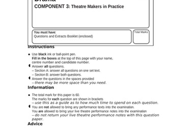 Practice Papers The Crucible/Live Theatre EDEXCEL GCSE