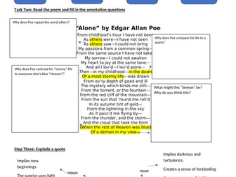 KS3 English Cover: Gothic Unseen Poetry