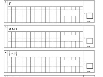 Maths Quiz - Year 6 (arithmetic)