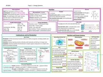 IB SEHS Topic on a page unit 3