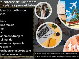 GCSE- Los planes para el futuro/ future plans