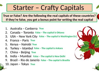 Geography Christmas Quiz 2022