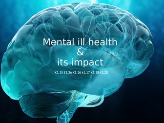 T level Health/Healthcare Science Mental ill health