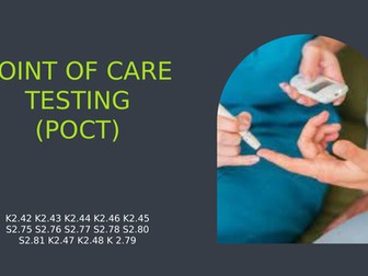 T level Healthcare science Point of care testing POCT