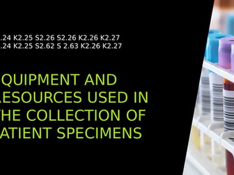 T level healthcare science specimen bundle