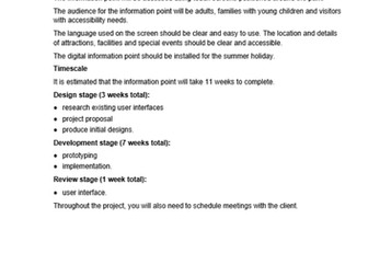 BTEC DIT 2022 Component 1 Assessment Guide - Task 1a