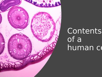 Cell contents (Animal) T-level health/healthcare science