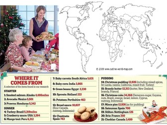 Christmas dinner mapping