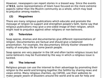 Religion and the media stereotypes