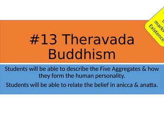 AQA RS GCSE: #L13 Theravada Buddhism