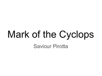 Mark of the Cyclops Chapter Summaries