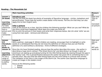 Guided reading plan - The Mousehole Cat