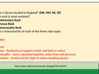 Topic 3: Rivers (year 7)