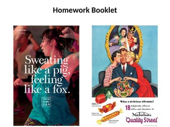 Eduqas GCSE Media Print Advert Homework and Revision Booklet