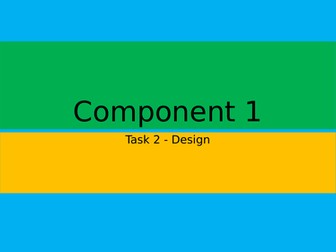 BTEC DIT 2022 Component 1 Assessment Guide - Task 2 Design