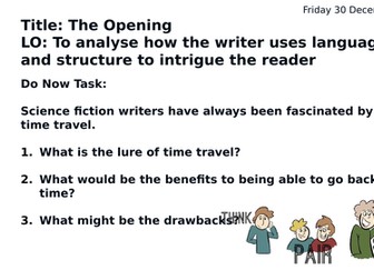 A Sound of Thunder by Ray Bradbury (Lesson Powerpoints)