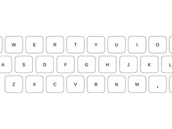 Computer Keyboard Template