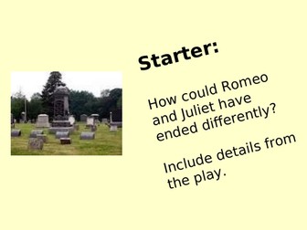 Romeo and Juliet Final Scene PowerPoint