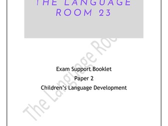 Child Language Development exam support booklet