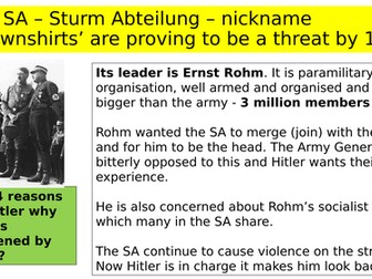 Night of the Long Knives - Decision making activity