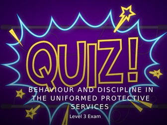 Unit 2: Behaviour and Discipline quiz and answers