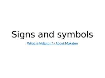Signs and symbols - baptism