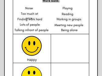 SEMH - Identifying feelings and triggers