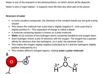 Edexcel International A level biology Unit 1