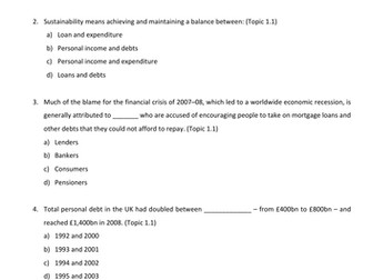 LIBF - Unit 3 - Diploma - MCQ Test 1