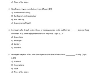 LIBF - Unit 3 - Diploma - MCQ Test 6