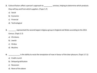 LIBF - Unit 3 - Diploma - MCQ Test 7