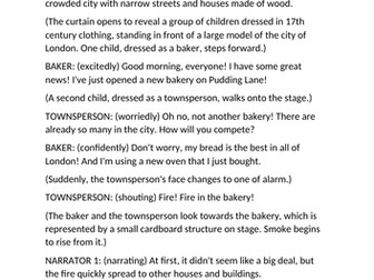 Great Fire of London Script